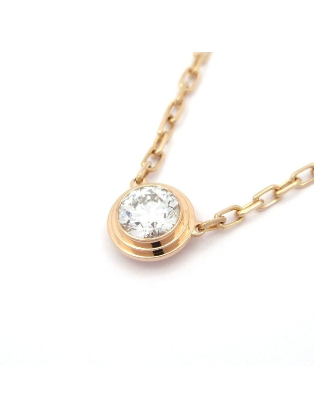 Cartier Necklace Diamants Legers LM D'amour Large 18k Pink Gold Diamond